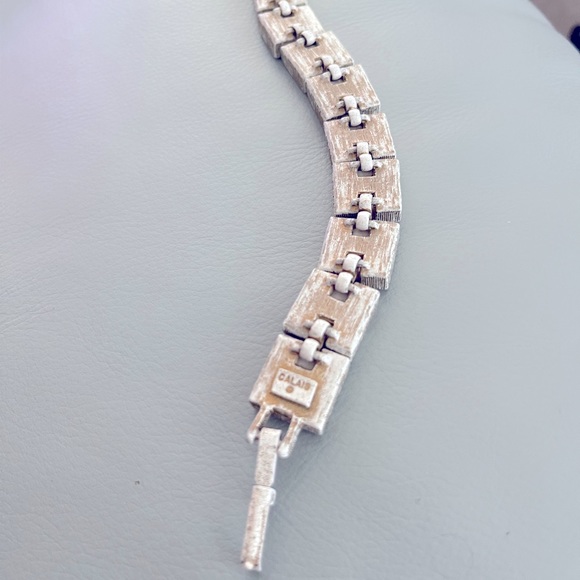 Vintage Pink & Purple Tile Look Calais Bracelet - Picture 2 of 3